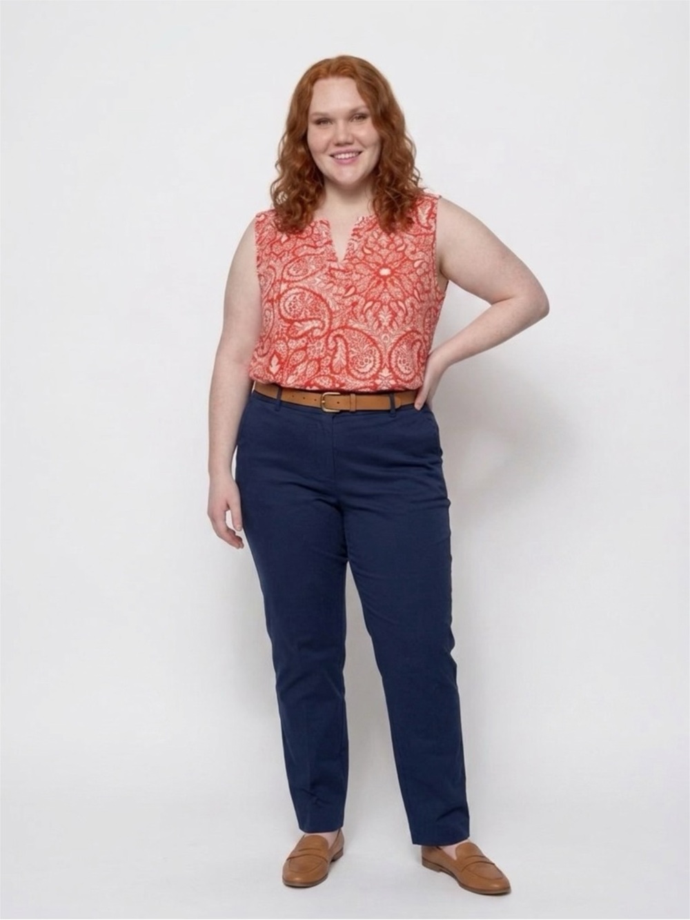 Fever Women’s Paisley Print Sleeveless Top